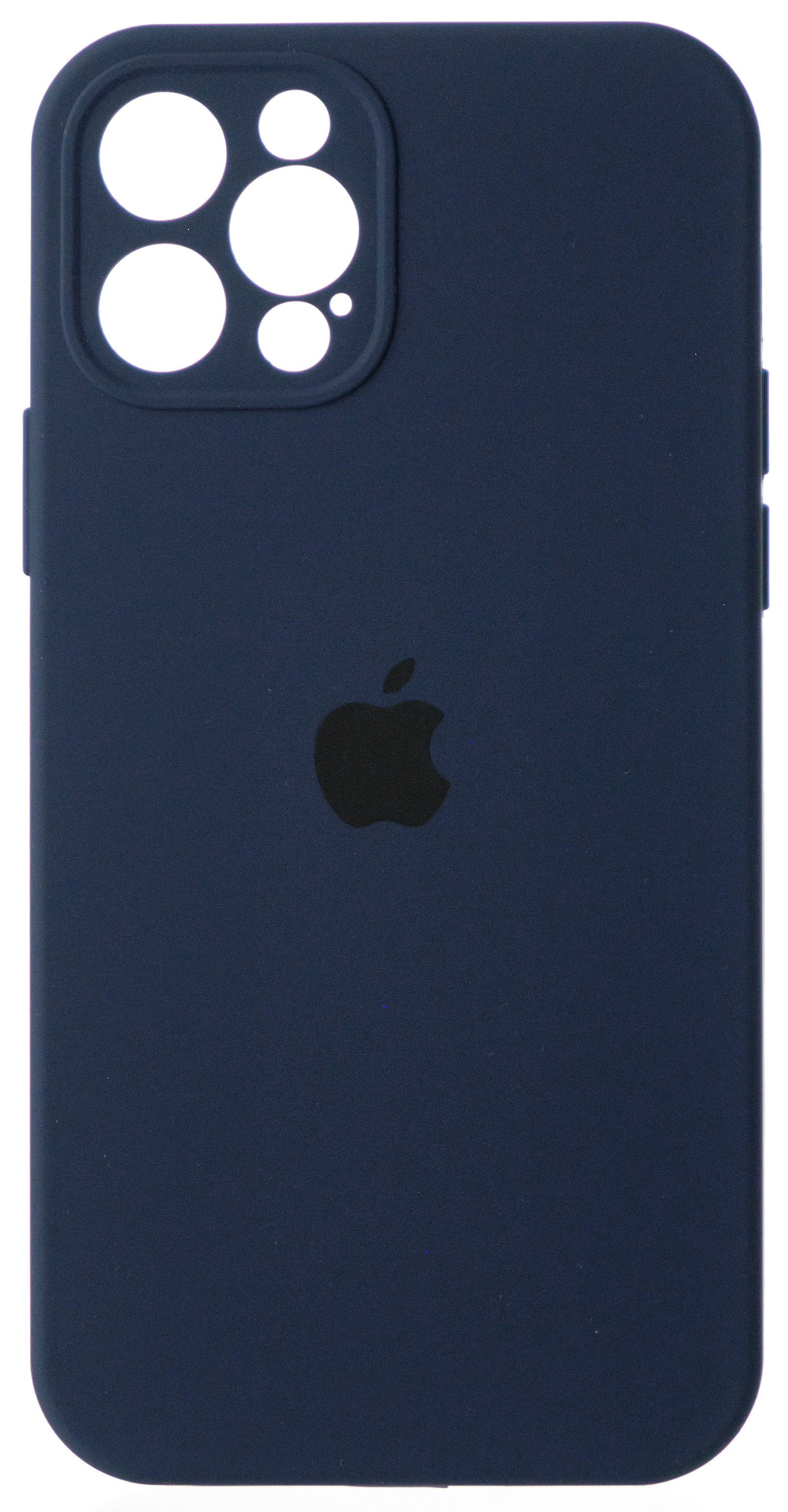 Чехол Silicone Case полная защита для iPhone 12 Pro темно-синий в Тюмени